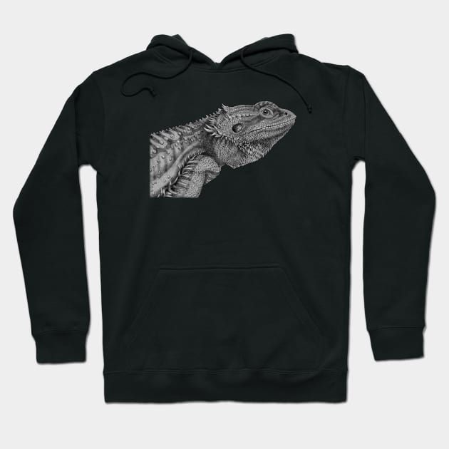 Bearded Dragon Hoodie by Tim Jeffs Art